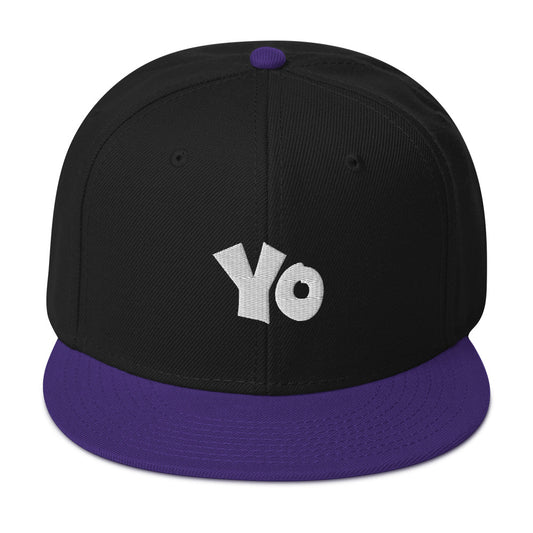 Yo Snapback Hat Puffed